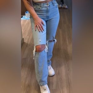 Abercrombie curve love 90’s straight jeans
